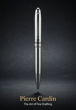 Vintage Pierre Cardin Silver Tone Mechanical Drafting Pencil Executive Writing